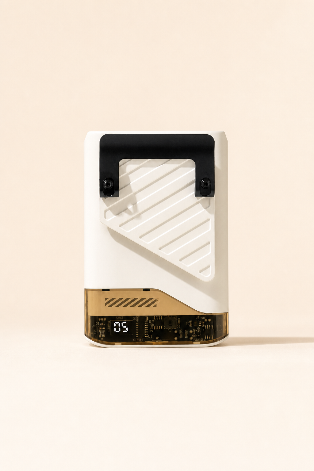 Lunrevo Fold Air rechargeable portable fan in off-white